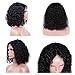 Ashimary Water Wave Lace Front Wigs Human Hair Bob Wigs (10 inch) 150% Density 10A Brazilian Virgin Hair Wet and Wavy Human Hair Wigs for Black Women Natural Color