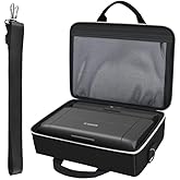 Steadtep Wireless Mobile Printer Case Compatible with Canon PIXMA TR150/ iP110 Printers, Potable Travel Storage Bag Fit for Printer Charger, Ink Cartridges, Batteries and Accessories (Box Only) -Black