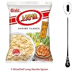 DD2 Chinese Special Snack Food: Shang Hao Jia Qin Qin Crisps (2 packs) (Prawn crackers 鲜虾片, 80 g * 2 packs)