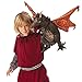 Folkmanis Black Dragon Hand Puppet Plush, Black