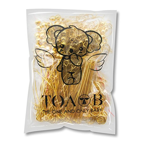 TOAOB Jewelery Making Starter Kits Gold Jump Ring Head Pins Eye Pins Earring Hook Findings - Thumbnail 6