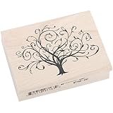 Inkadinkado Wood Stamp, Flourished Fall Tree