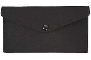 FOPOR Felt Pouch Case for Cellphone iPhone 15 14 13 12 11 XS XR X 8 7 Mini Max Pro Plus - Protective Wallet Pocket Holder Bag for Cards Cash Pens Sunglasses Portable Battery Earphone/Black