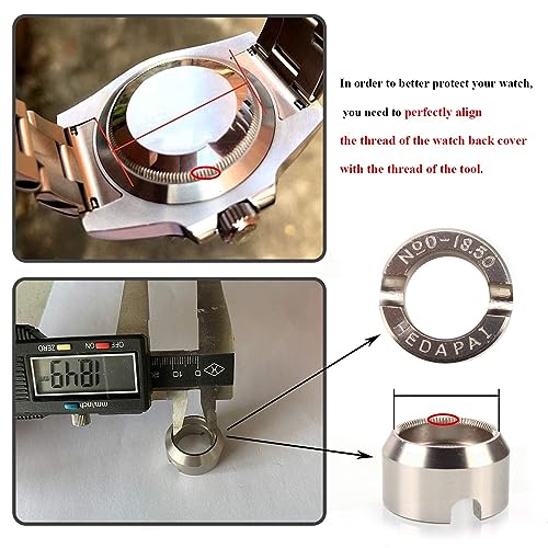 Watch Repair Tool Fit for Rolex - 5537 Back Case Opener, Hand Held Watch Case Remover Kit