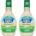Hidden Valley Original Ranch Organic Salad Dressing & Topping, Gluten Free - 16 Ounce Bottle (Package May Vary) (Pack of 2)