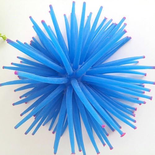 Coral S Blue Aquarium Fish Tank Landscape Decoration Glow Simulation Animal Plants Ornament no.21