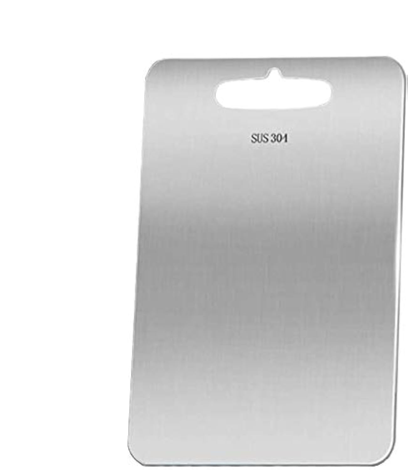 Stainless Steel Chopping Board, zosenda Double Sided Mold-Free Cutting Board, Durable Odour Resistant Household Kitchen Chopping Block Simple Kitchen Server (24 x 15 cm)