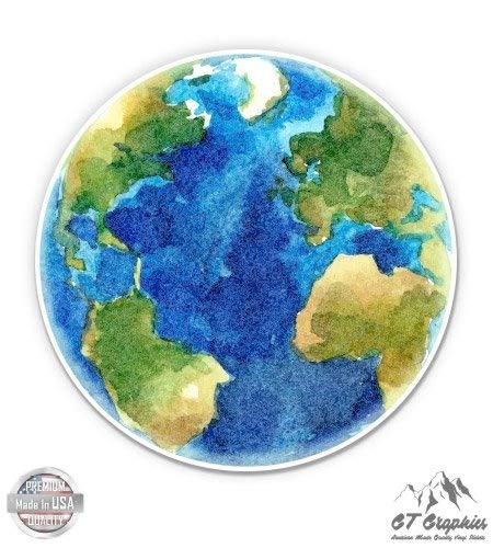 GT Graphics Planet Earth Beautiful Watercolor - 3
