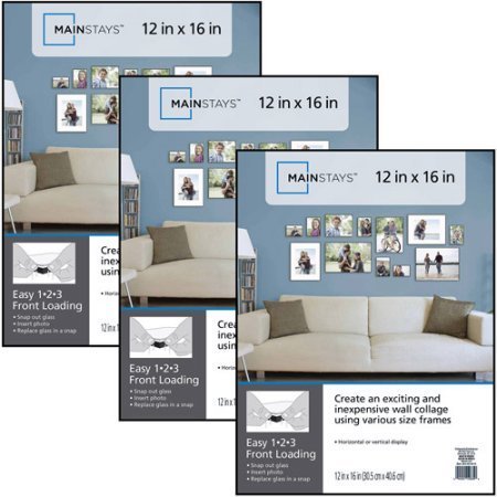 Mainstays 12x16 Format Picture Frame, Set of 3 - coolthings.us