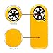Anemometer, Digital LCD Wind Speed Meter Gauge Air Flow Velocity Thermometer Measuring Device with Backlight for Windsurfing, Sailing, Kite Flying, Surfing Fishing Etc. (Mini Anemometer) (Yellow)