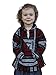Youth Kids Mexican Baja Hoodie Pullover Sweater Unisex Boys Girls (Small (5-6 years), Red/Gray)