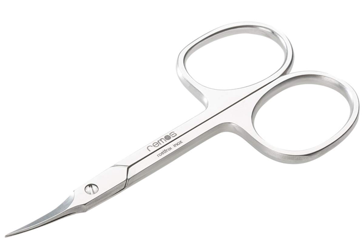 REMOS Professional Cuticle Scissors Stainless [INOX] 9.5cm - for cuticles