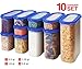 Food Storage Containers -STACKO- Airtight Dry Food Container with Lids… (10 pc)