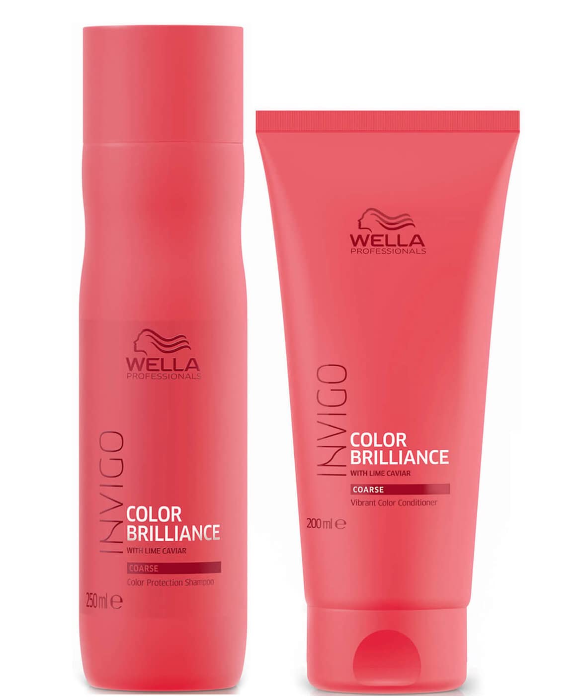 Wella INVIGO Color Brilliance Color Protection Coarse Shampoo 250ml and Vibrant Color Conditioner 200ml