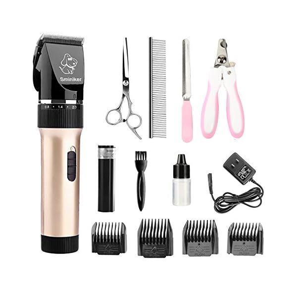 Sminiker Rechargeable Cordless Dog Clippers