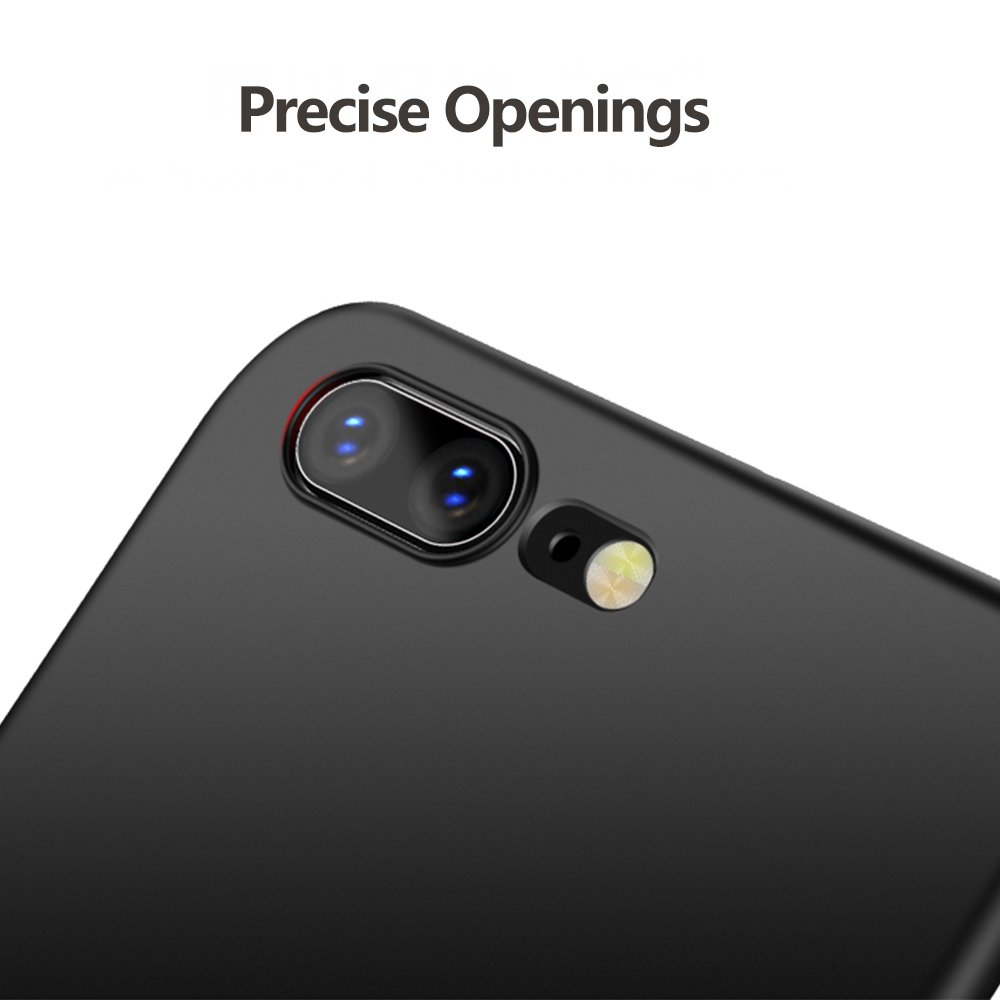 Hülle für OnePlus 5, Senisttech OnePlus 5 Ultra Slim Schutzhülle ,Anti-Scratch Shockproof und Schutz vor Fingerabdruck, Staub Handyhülle Case für OnePlus 5 (Schwarz)