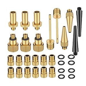 Fietsadapterset voor fietspomp, adapter, fietsventiel, adapter, slang, luchtpomp, gereedschap, compressor, accessoires…