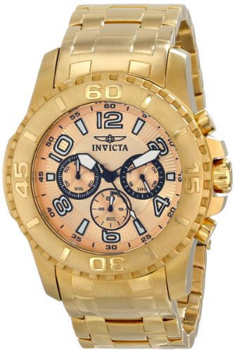 Invicta Men's 15022 Pro Diver Analog Display Japanese Quartz Gold Watch