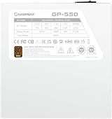 GameMax GP-Series 550W 80 Plus Bronze ATX PSU White 140mm Fan Single Rail view 6