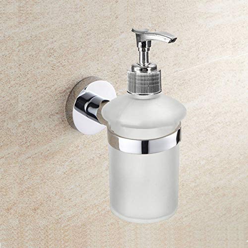 Bathroom Lavatory Soap Lotion Dispenser Pump Wall Mount with SUS304 Stainless Steel Holder