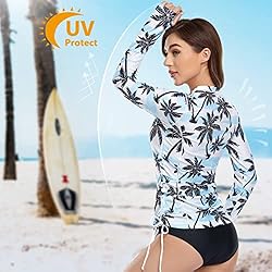 HISKYWIN Women's Long Sleeve UV Sun Protection Rash