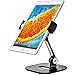 Bontend Ipad Stand - Tablet Stand for Home or Office - Fits 7-11 inches Tablets and Phones - Adjustable, Clip Holder, Black