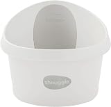 Shnuggle Toddler Bath Tub with Backrest, White/Light Grey, Anti-Slip view 2