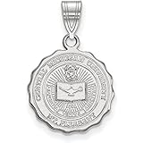 Central Michigan Medium (5/8 Inch) Crest Pendant (Sterling Sliver)