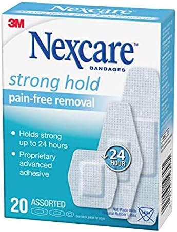 Amazon Com Nexcare Sensitive Skin Bandages For Knee And Elbow Pain Free Removal 6 Count Health Personal Care