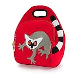 Dabbawalla Bags Lemur Insulated Washable Lunch Bag, Red