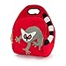 Dabbawalla Bags Lemur Insulated Washable Lunch Bag, Red
