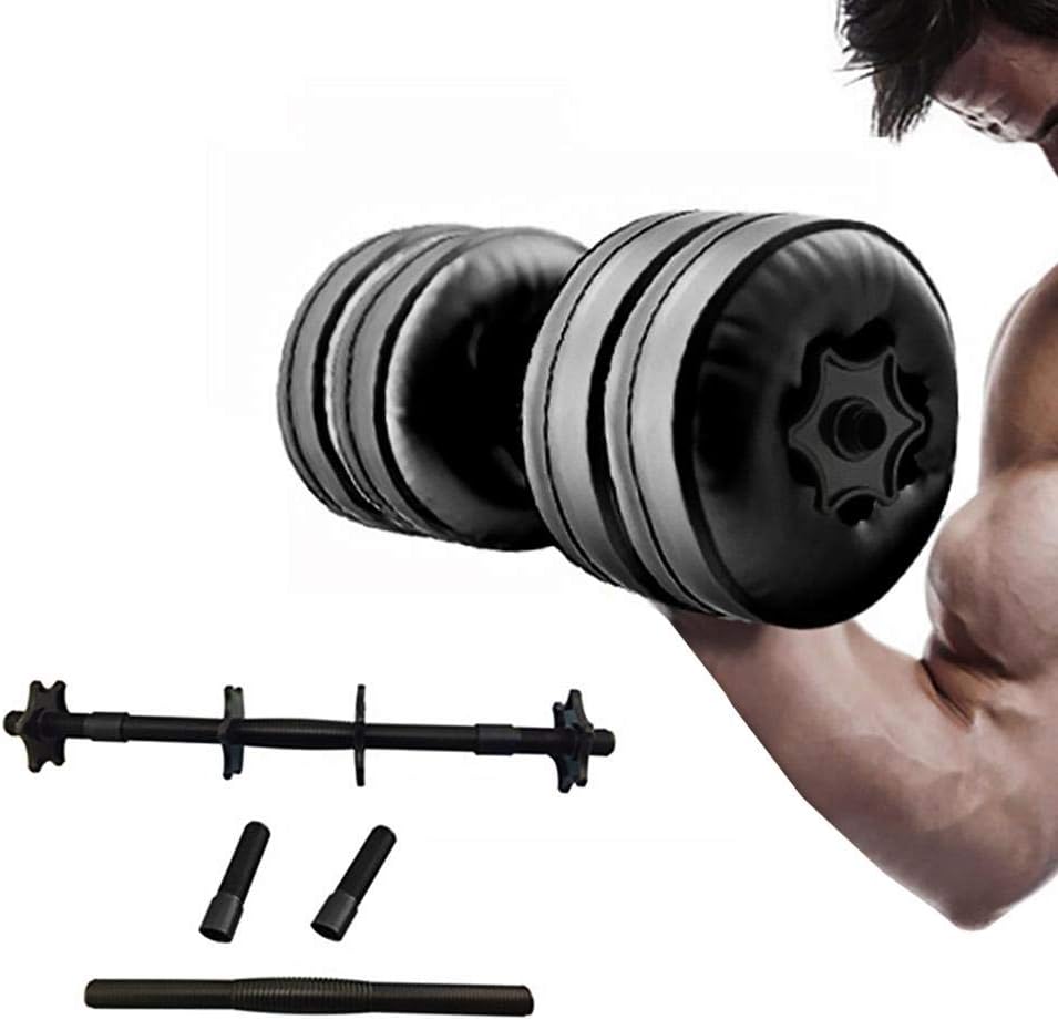 Finelyty Dumbbells Set,Water Filled Adjustable Dumbbells,Bodybuilding Exercise Equipment Water Dumbbells Portable Travel Dumbbells for weights Set,Training Arm Muscle Fitness Dumbbell,25kg