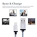 Xcords(TM) Lightning Cable, 4Pack 6FT Nylon Braided 8 Pin iPhone Charging Cable Cord Compatible with iPhone 7/7+ /6s /6s+ /6+ /6 /5s /5c /5 /iPad Mini /iPad Air /iPad5 /iPod iOS10(White)