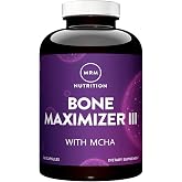 MRM Nutrition Bone Maximizer III - Supplement for Women &amp; Men - 50 Servings | New Zealand MCHA Calcium with Vitamin D3 and Vitamin K2 MK-7, High Potency Bone Health Formula with Magnesium and Zinc