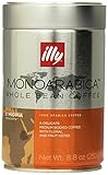 Illy MonoArabica Whole Bean Coffee Ethiopia Medium-bodied Coffee Tin, 8.8oz