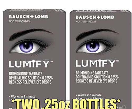 Lumify Redness Reliever Eye Drops, 0.08 fl oz (Pack of 2)