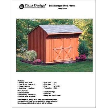 amazon.com : 6' x 8' saltbox storage shed/playhouse plans