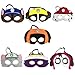 PUDXLRE Pretend Play Party Favors Felt Masks Cartoon Set of 14 C