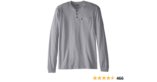 3-Button Long Sleeve Henley Pocket 