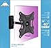 MOUNT MASSIVE TV Wall Mount, MNT 104 120° Swivel and Tilt Mount for 19 to 40 inch TVs, Black
