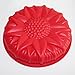 X-Haibei 9-inch Sunflower Birthday Jello Chocolate Cake Pan Baking Gelatin Salads BirdSeed Silicone Shallow Mold
