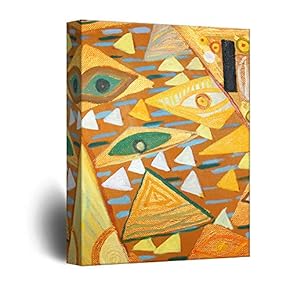 Canvas Wall Art - Abstract Golden Painting Color Composition - Giclee Print Gallery Wrap Modern Home Art Ready to Hang - 12x18 inches