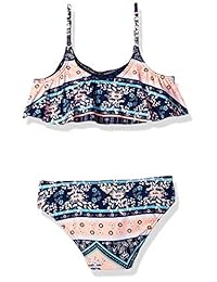 Roxy - Conjunto de bañador con diseño de corazón en las olas