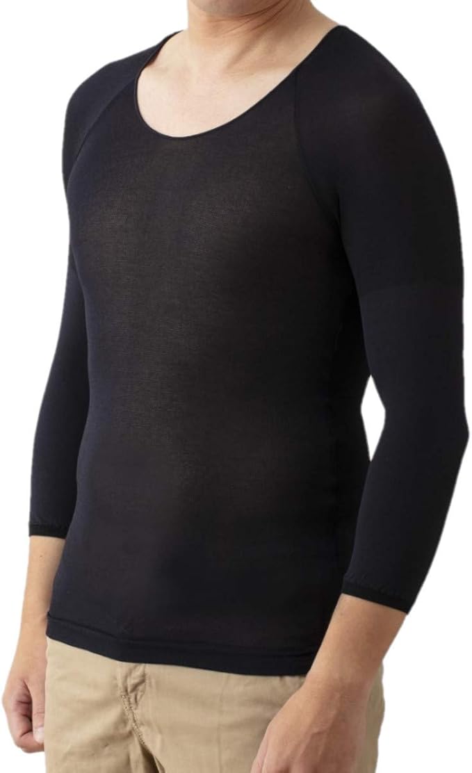 Amazon あったかインナー メンズ インナー 冬 ゴルフ インナーシャツ ブラック インナーシャツ 通販