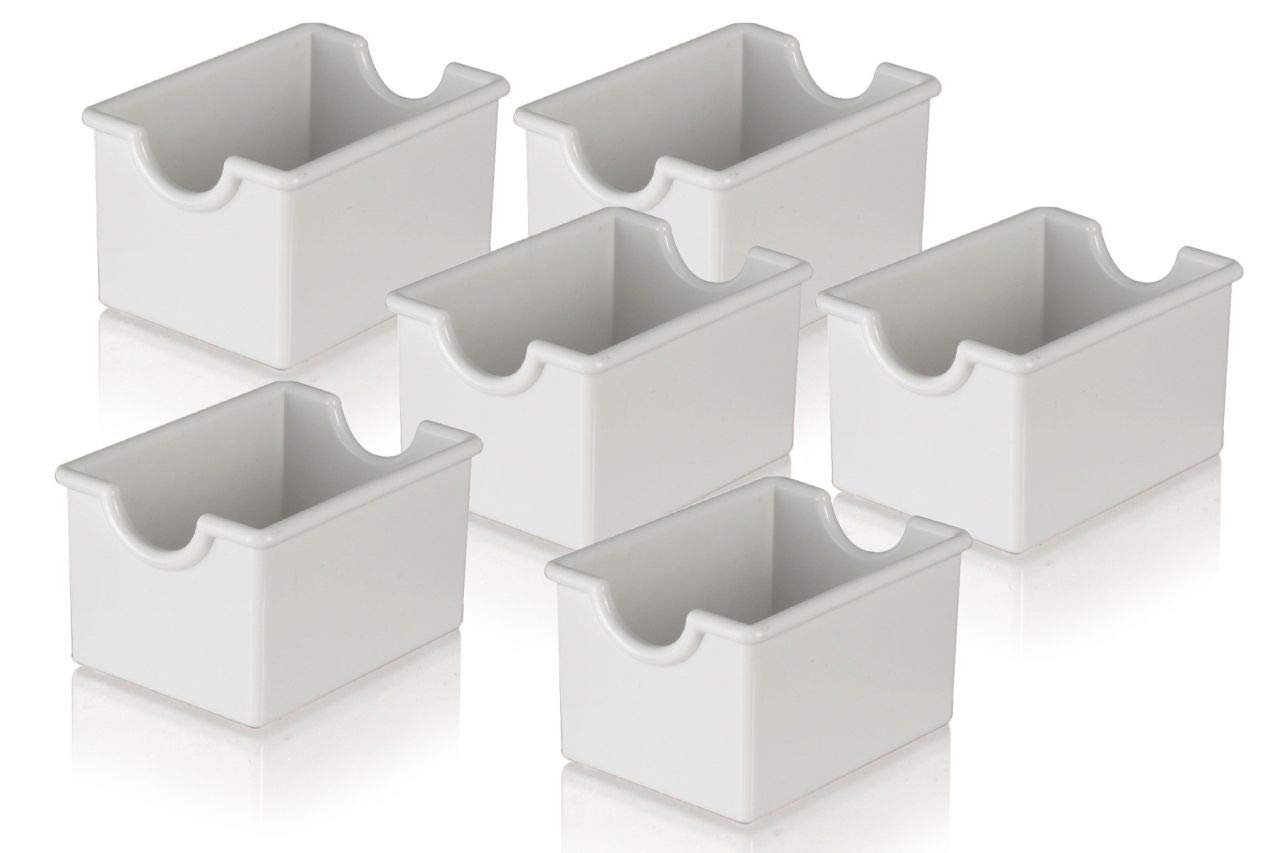 SWEET HOME White container for sugar and tea 6 pcs cod.BR00148ZZ cm 8,5x6,5x5h by Varotto & Co.