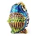Apropos Hand- Painted Owl Trinket Box with Rich Enamel and Sparkling Rhinestones Jewelry Trinket Box (Multi)