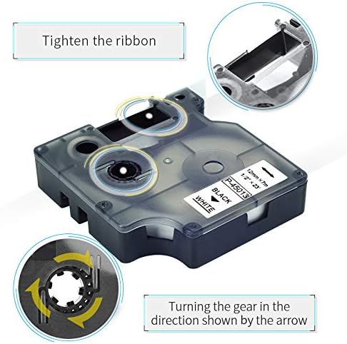 Label Orison Compatible with Dymo D1 Label Tape 12mm Combo Set 45010 45013 45016 45017 45018 45019 for LabelManager 160 280 210D 420P Label Makers - Image 5