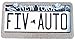 FIV-AUTO Bling License Plate Frame for Car/Handmade Rhinestone Waterproof Metal License Plate Frame with Screws & Caps+Free Bonus Engine Bling, 2-Holes Stainless License Plate Frame (Sliver)