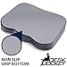 Desk Jockey Memory Foam Seat Cushion for Office Chairs, Recliners, and Wheelchairs - Posture Corrector for Sciatica Pain, Coccyx Cushion for Tailbone Pain, and Back Pain Relief