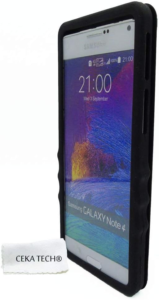 Silicone gel case compatible with Ulefone Armor 5 - Black - CEKATECH® Universal Quality Protection